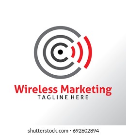 Wireless Marketing Logo Template