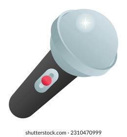 Wireless microphone flat icon is easy to use and download
