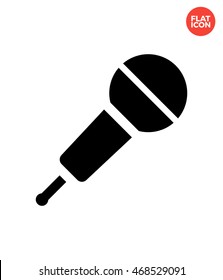 Wireless microphone Icon Flat Style Isolated Vector Illustration