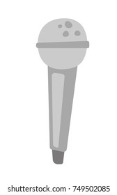 Wireless microphone vector cartoon illustration isolated on white background.