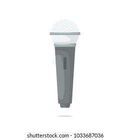 Wireless microphone vector isolated