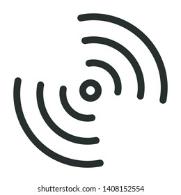 wireless - minimal line web icon. simple vector illustration. concept for infographic, website or app.