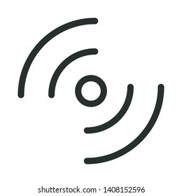 wireless - minimal line web icon. simple vector illustration. concept for infographic, website or app.