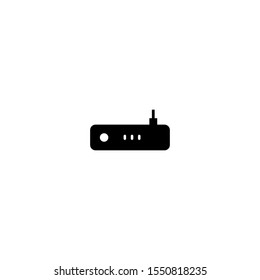 Wireless modem icon. Internet connection symbol. Logo design element