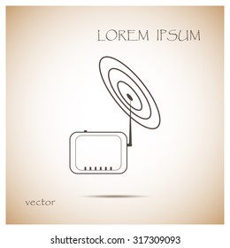 wireless modem, vector Illustration