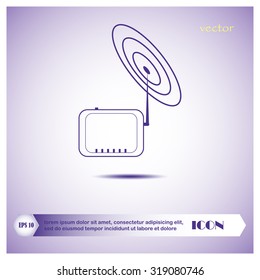 wireless modem , vector Illustration