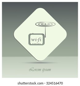 wireless modem , vector Illustration