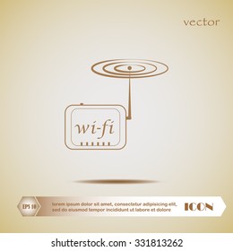 wireless modem , vector Illustration