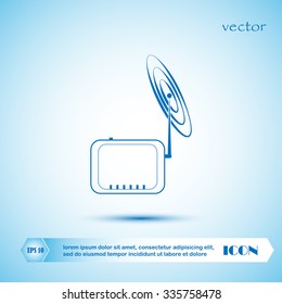 wireless modem , vector Illustration