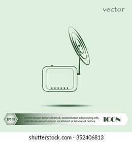 wireless modem , vector Illustration