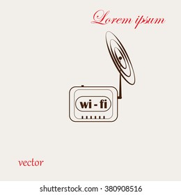 wireless modem , vector Illustration
