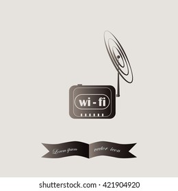 wireless modem , vector Illustration