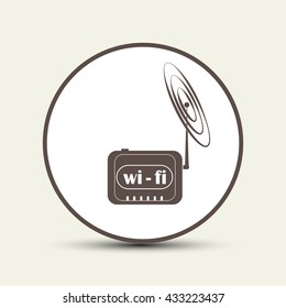 wireless modem , vector Illustration