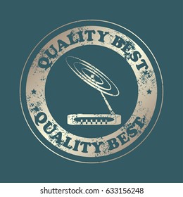 wireless modem , vector Illustration.  Stamp with text. Quality  best