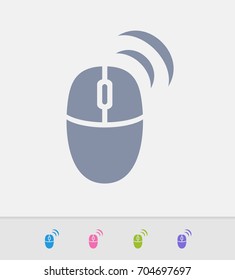 Wireless Mouse - Granite Icons. A professional, pixel-perfect icon designed on a 32x32 pixel grid and redesigned on a 16x16 pixel grid for very small sizes