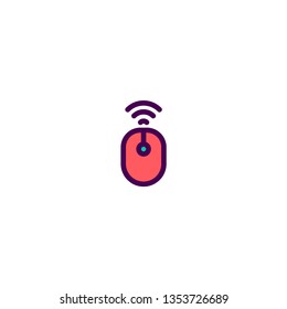 Wireless Mouse icon design. e-commerce icon vector illustration