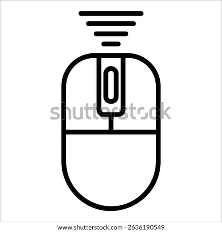 Wireless Mouse Icon Element For Design