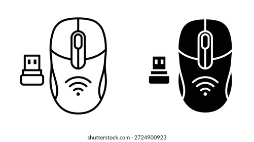 Wireless mouse icon graphic design. Vector icon illustrations