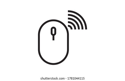 Wireless mouse icon on white background vector image

