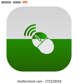 Wireless mouse. icon. vector design
