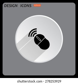 Wireless mouse. icon. vector design