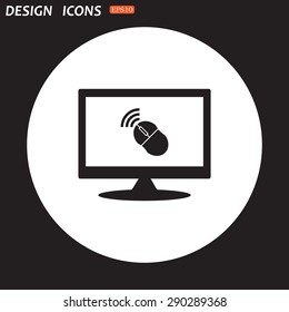 Wireless mouse. icon. vector design