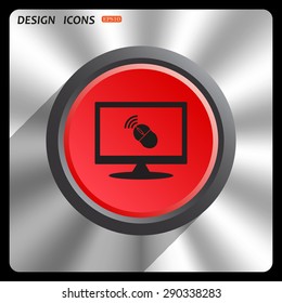 Wireless mouse. icon. vector design