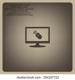 Wireless mouse. icon. vector design