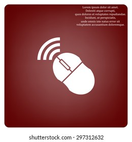 Wireless mouse. icon. vector design