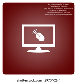 Wireless mouse. icon. vector design