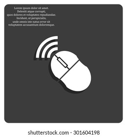 Wireless mouse. icon. vector design