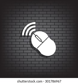 Wireless mouse. icon. vector design