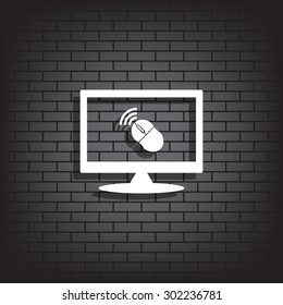 Wireless mouse. icon. vector design