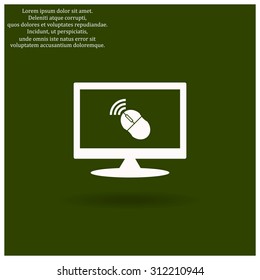 Wireless mouse. icon. vector design