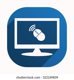Wireless mouse. icon. vector design