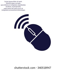 Wireless mouse. icon. vector design