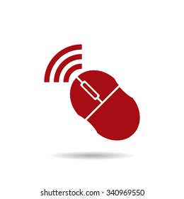 Wireless mouse. icon. vector design