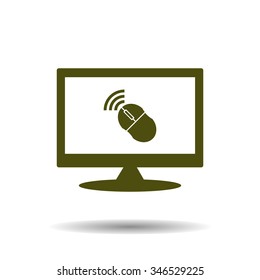 Wireless mouse. icon. vector design