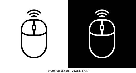 Wireless mouse icon vector for web and mobile app. Symbol isolated.