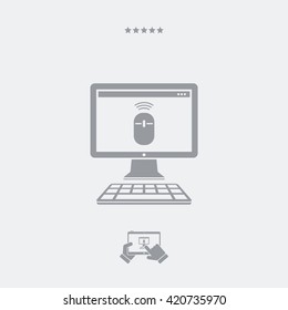 Wireless mouse installation icon