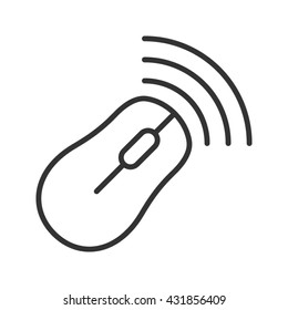 Wireless mouse line style icon