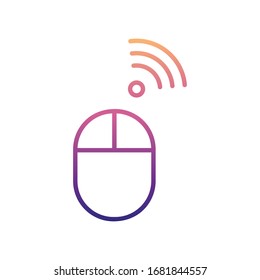 wireless mouse nolan icon. Simple thin line, outline vector of New Technologies icons for ui and ux, website or mobile application
