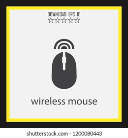 wireless mouse   vector icon