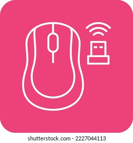 Wireless Mouse vector icon. Can be used for printing, mobile and web applications.