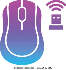 Wireless Mouse vector icon. Can be used for printing, mobile and web applications.