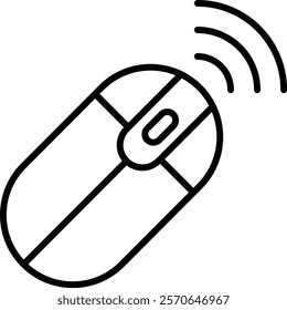 Wireless Mouse vector icon. Can be used for printing, mobile and web applications.