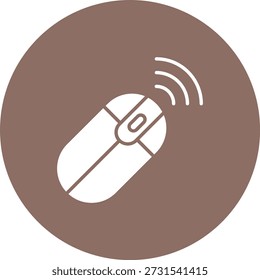 Icono de Vector de ratón inalámbrico. Se puede utilizar para aplicaciones de impresión, móviles y de Web.