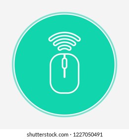 Wireless mouse vector icon sign symbol