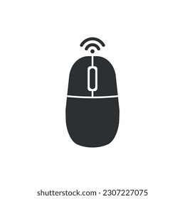 Сomputer wireless mouse. Vector illustration.