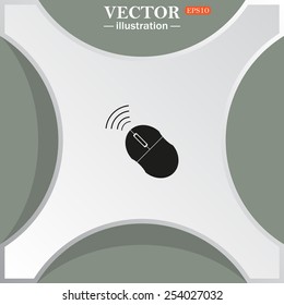 Wireless mouse, vector illustration, EPS 10